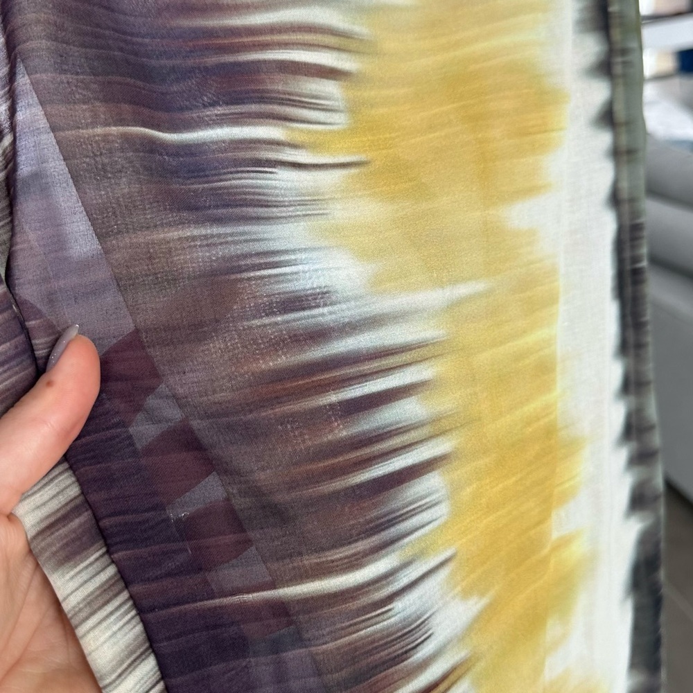 Silvia Tcherassi beach skirt  with Orange and Purple Stripes - Picture 4 of 5